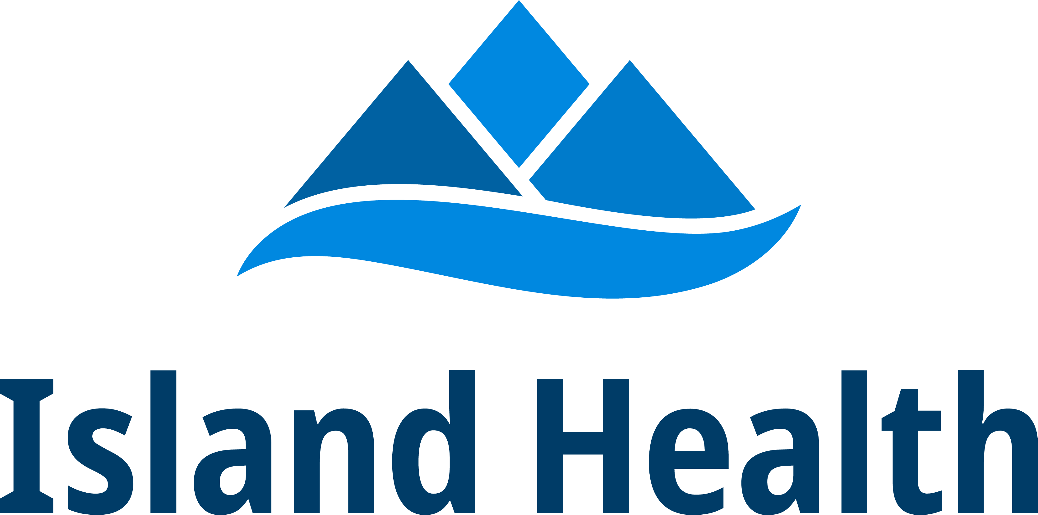 Full-colour stacked Island Health logo