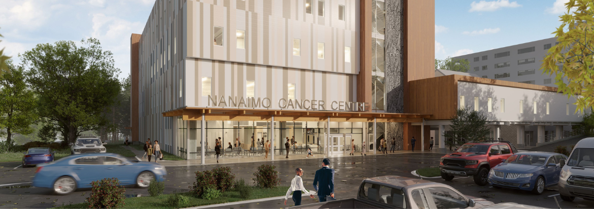 A digital rendering of the future Nanaimo Cancer Centre