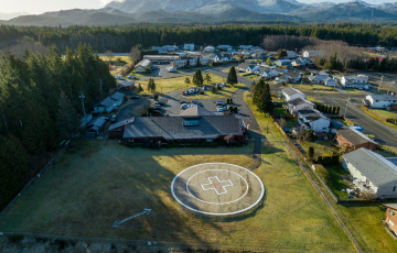 arial view of north island