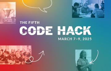 the fifth annual code hack promotional image