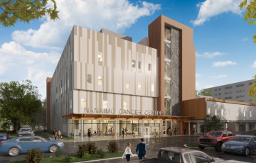 A graphic rendering of the new Nanaimo cancer centre